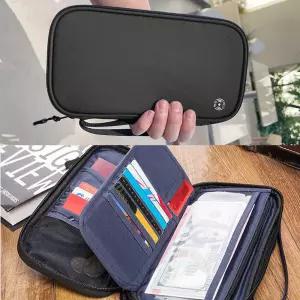 여권 카드 지폐 동전 여행 필수 가방 크로스 케이스 Qvy8+7Fsg