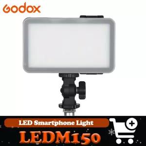 호환  Godox LEDM150 9W 5600k 일광 LED 스마트폰 라이트 포켓 비디오 패널 라이트 셀카 브이로그 촬영용
