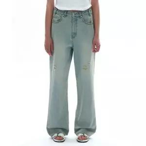 매장정품 PARTIMENTO 파르티멘토 WOMEN 디스트레스드 로우라이즈 진_아이스 블루 PW-23SJ-05IB 1158686