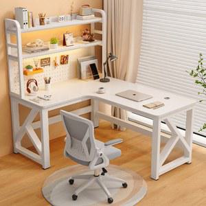 타공 책상 ㄱ자형 기억자 좌측 코너 좌코너 공부 화이트 원목테이블 화이트랙