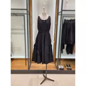 듀엘 DEWL 시흥점 집업 슬리브리스 프릴 롱 원피스 L253PSE013 393087