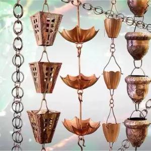 처마 물받이 빗물 지붕 꽃 알루미늄 플라스틱 배수로