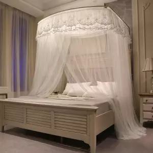 ZIPIA 공주 침대 캐노피 프레임 앤틱 아이방 유럽식