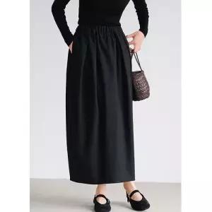 픽토 스커트 여자 모직 가을 밴딩 허리 프렌치 정장 젠3