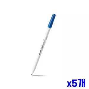 [문구] 부드러운 청색 수성 싸인펜 12p 한타스 x5개 사무용펜
