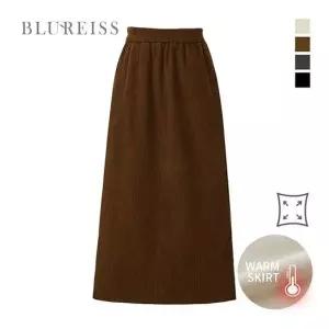 블루레이스 77까지 기모 밴딩 코듀로이 스커트_B5W1SK8271