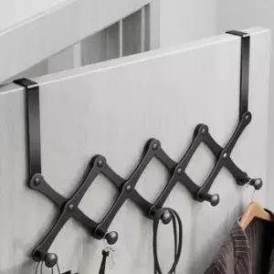 [생활] 퀸하우스 자바라 5구 도어후크 블랙 방문행거