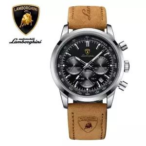 호환  2026 람보르기니 921 공용 다기능 시계 캘린더 쿼츠 시계 야광 가죽 무광 시계