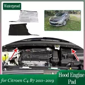 호환  시트로엥 C4 B7 20112019 2012 2013용 자동차 엔진 방음재 후드 하부 방음 열차단 코튼 패드 라이너