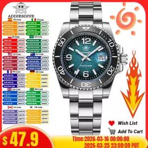 호환  애디다이브 2025 신제품 남성용 시계 200m 방수 아웃도어 스포츠 시계 BGW9 슈퍼 루미노바 쿼츠 남성