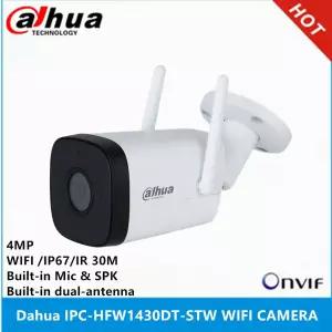 Dahua IPC-HFW1430DT-STW 4MP IR30M IP67 내장 마이크 및 SPK WiFi 카메라 IPC-HFW1430DS-SAW IP 카메라 교