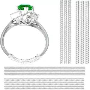 12팩 클리어 링 사이즈 조절기 다양한 대역폭을 위한 4가지 느슨한 링을 보이지 않는 가드...