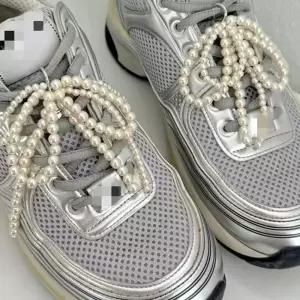 신꾸 2p 세트 신발 운동화 꾸미기 진주 리본 신발끈 ooN9+3Itx