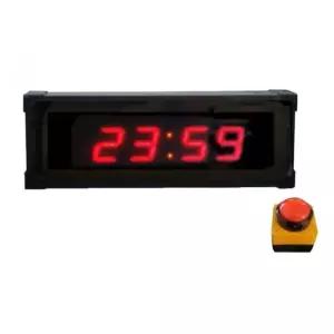 대형 스톱워치 플러그인 타이머 4자리 육상 게임 마라톤 화면 버튼