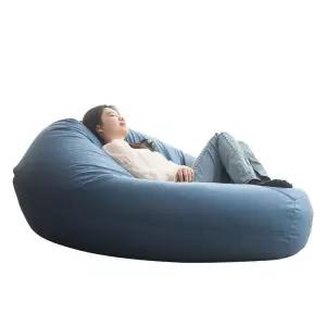 1인용 삼각 빈백소파 의자 침대 네이비 120x8 인용 대형빈백 쿠션 원룸 블루 야외 소파