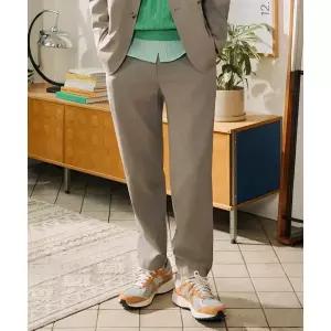 매장정품 BEANPOLE 빈폴 MEN 울 블렌드 시어서커 셋업 테이퍼드 팬츠 베이지 BC5321C62A 1194108