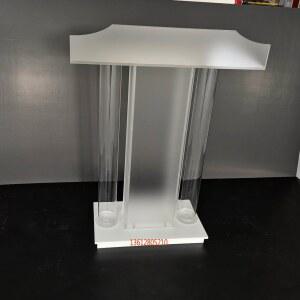 비전 투명 성구사 본당 성당 크리스탈강대상 교회성구 비둘기 예배상 테이블 설교 교단