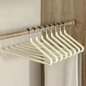 [생활] 논슬립바지걸이 코팅미끄럼방지 바지행거 10p세트 아이보리