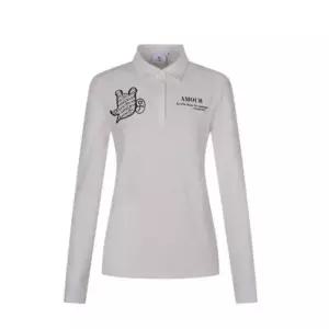 매장정품 CASTELBAJAC 까스텔바작 여성 캐릭터 포인트 자카드 카라 티셔츠BGEFTL503WH 1102123