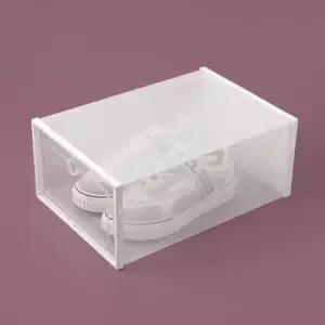 [생활] 투명 신발 보관함 화이트 슈즈 정리 박스 수납 상자