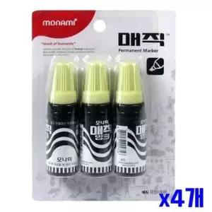 [문구/오피스] 유성매직 병타입 3개입 흑색 x4개