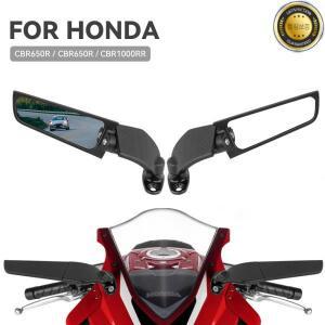 조정 가능한 회전 백미러 사이드 액세서리 오토바이 윙 혼다 CBR650R F CBR1000RR VFR500 VTR1000F