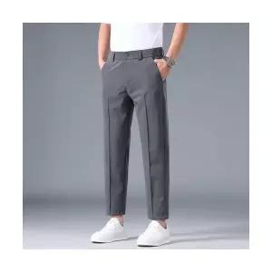 남자 배기핏 바지 팬츠 봄여름 테이퍼드 9부 캐주얼 정장 트렌드 ST1