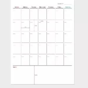 [문구/오피스] 자석 먼슬리 플래너 화이트 보드 300x 400 붙이는 스케줄러