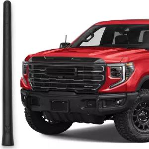 GMC 시에라 1500용 안테나 마스트러스 쇼트 고무 안테나(2006-2026) - 향상된 신호 수신을 위한 내부 구리