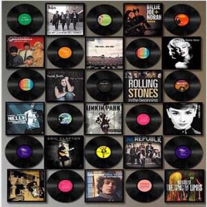 레코드벽장식 라이브바 소품 엔틱 엘피판 카페