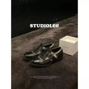 엘럽 여친 빈티지 스몰 브록 옥스퍼드화 수제 슈즈 윙팁 구두 소가죽 리얼 멍크 원템5