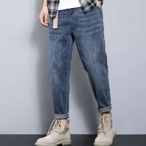 남사친 데님바지 배기 핏 청바지 봄여름 워싱 데님팬츠 9부 MF1