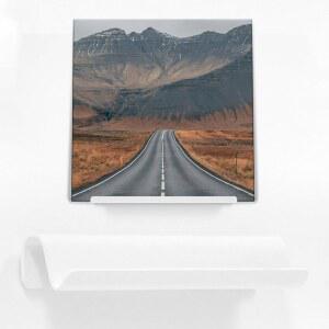 스트럼랜드 플로팅 레코드 선반 u2013 LP 앨범용 모던 월 마운트 비닐 디스플레이, 현재 재생 중인 커버용 미니멀리스트 홀더, 앨범 아트워크용 미국산 스틸 선반, 홈 또는 스튜