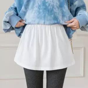 레이어드티 페이크 스커트 레이어드 이너셔츠 레깅스커버 밑단