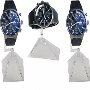 Nice 패키징 5팩 싱글 클리어 아크릴 시계 디스플레이 스탠드 홀더 플라스틱 홀더(3.5인치 H / 4.5인치 H)