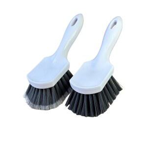짧은 핸들 자동차 휠 및 | 브러시 딥 장식용 2팩 자동 칫솔모 세차 카펫 타이어 칫솔모와 웰 디테일 실내 뻣뻣한 타이어 부드러운 림 클리닝