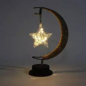 [데코] 초승달 별모양 LED 무드등 캠핑 감성 조명