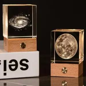 [데코] 별자리 태양계 오르골 감성 수정구슬 크리스탈 조명