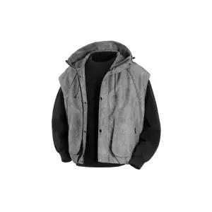 엘럽 남성용 조끼 가을 야상 내추럴 후드 민소매 나시 박템3