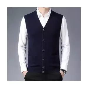 엘럽 남성용 조끼 샵 봄 가을 양털 카디건 얇은 나시 스웨터 박템3