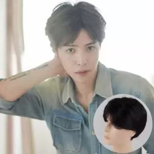 남성용 가름마 내츄럴 패션 가발 전체가발 통가발 iwK6+6yfS