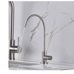 Apaix 식수 수도꼭지 브러 스테인리스 스틸 비공기 간격 역삼투압 정수기용 주방 정수기 DS-O3