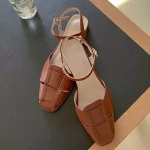 20대 숙녀화 슬링백 통굽 샌들 여자 정장 신발 구두 ecJ6+9Xxm