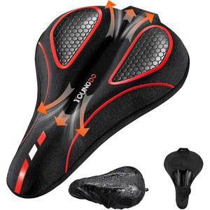 방수 커버가 있는 영도 자전거 시트 좁은 펠로톤 도로에 흡수 젤 및 패드 충격 MTB 쿠션 BMX 안장용