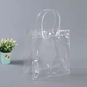 도매 투명손잡이쇼핑백 10개세트 행사기념품 선물포장 비닐가방