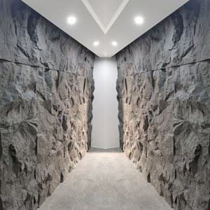 석재 입체 타일 스톤 배경 경량 인공 PU 모조 블랙 인테리어