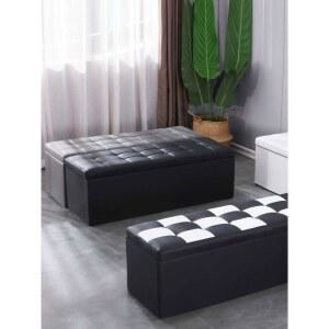 소파 신발 박스 블랙120x40x40 서랍 의류 옷장 상자 기숙사 의자 그레이