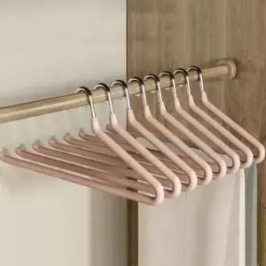 [생활] 논슬립 바지걸이 코팅 파이프 바지걸이 옷걸이 10p세트