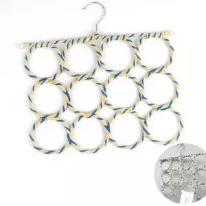 [생활] 옷 정리 스카프 걸이 12구 머플러 수납 원형 옷걸이 벨트 넥타이 거치대