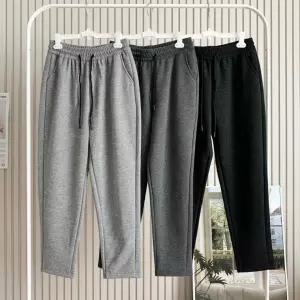 여성 융기모 밴딩 배기 팬츠